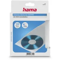Hama CD/DVD-Schutzhüllen durchsichtig (100er Pack)