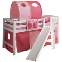 TICAA Hochbett Tino mit Rutsche 90 x 200 cm