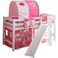 TICAA Hochbett Tino mit Rutsche 90 x 200 cm