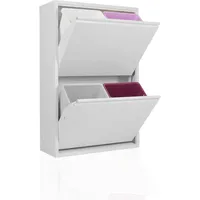 Betten-ABC Refina Mehrzweckschrank, Mülltrenner, platzsparend, aus pflegeleichtem Metall Farbe:
