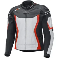 Held Street 3.0 Motorrad Lederjacke, weiss-rot, Größe 58