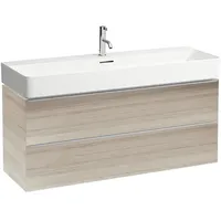 Laufen Space Waschtischunterschrank mit 2 Schubladen, Nussbaum hell