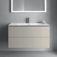 Duravit L-Cube 102x48,1cm, Tau ma, 2 Schub., wandhängend