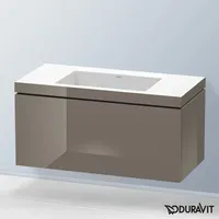 Duravit Vero Air Waschtisch mit L-Cube Waschtischunterschrank mit 1