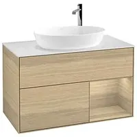 Villeroy & Boch Finion Waschtischunterschrank F901PCPC 100cm, Abdeckplatte white