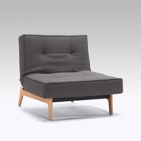 Innovation Living Sessel Splitback Eik Eiche Stoff Dark Grey