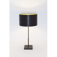 Holländer Tischleuchte Bambus, braun-schwarz gold