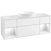 Villeroy & Boch Finion Waschtischunterschrank FD01GFGF 120cm, Abdeckplatte white