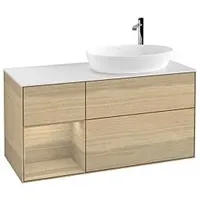 Villeroy & Boch Finion Waschtischunterschrank F921PCPC 120cm, Abdeckplatte white