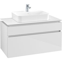 Villeroy & Boch Legato Waschtischunterschrank B75600DH 100x55x50cm, Glossy White