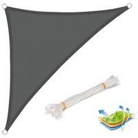 Woltu Sonnensegel Dreieck wasserabweisend Sonnenschutz Polyester Windschutz mit uv