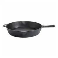 Gusseisenkuss Grillpfanne Ø 39 cm Gusseisen schwarz