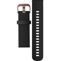 Garmin Schnellwechsel Ersatzarmband 20mm Silikon schwarz/Rosegold 107-173mm (010-12691-03)