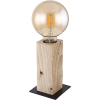 GLOBO Tischleuchte ADALIE Schwarz Matt Dunkelbraun 9 cm x