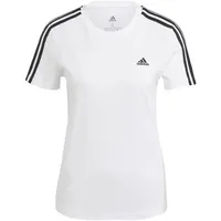 Adidas LOUNGEWEAR Essentials Slim 3-Streifen T-Shirt White / Black