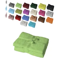 EXKLUSIV HEIMTEXTIL Badetuchset 2-tlg. Apfelgrün