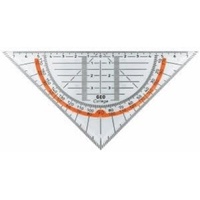ARISTO AR23001 College Geometriedreieck (Hypotenuse 16 cm, Tuschenoppen und