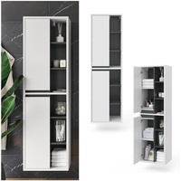 Vicco Badschrank Viola Weiß Hängeschrank Hochschrank 2 Türen Badmöbel