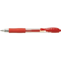 Pilot Pen PILOT G2 Gelschreiber rot/transparent 0,3 mm, Schreibfarbe: