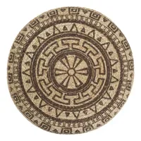 VidaXL Sitzpuff Handgefertigt 45 x 30 cm Jute Braun