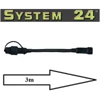 Star Trading System 24 Verlängerungskabel 3m schwarz, IP44