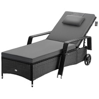 CASARIA Sonnenliege 193x90x43cm