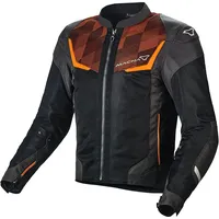 Macna Orcano, Textiljacke Schwarz/Orange - XL