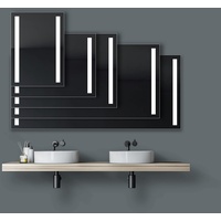 DSK Design LED Lichtspiegel Silver Dream 50x70 cm