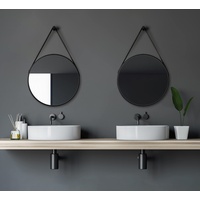 Talos DSK LED Lichtspiegel Silver Coiffeur 50 cm, schwarz