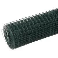 VidaXL Drahtzaun Stahl mit PVC-Beschichtung 10x1,5 m Grün