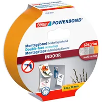 Tesa Powerbond Montageband Indoor 5 m x 38 mm