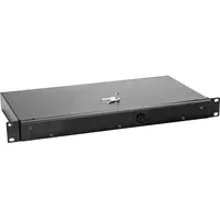 Omnitronic KE-1 Rackschublade mit Schloss 1HE