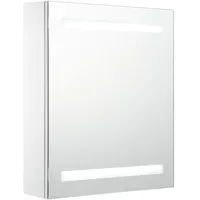 VidaXL Spiegelschrank 50 cm weiß/silber