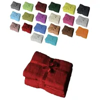 EXKLUSIV HEIMTEXTIL Saunatuchset 80 x 200 cm rot 2