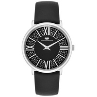 RHODENWALD & SÖHNE - Quarzuhr Pamina in Silber Echtleder