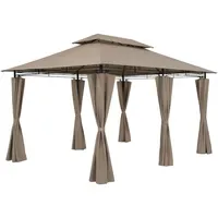 CASARIA Topas 3 x 4 m inkl. Seitenteile taupe