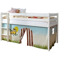 TICAA Hochbett Malte 90 x 200 cm Kiefer massiv