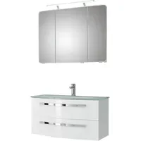 Pelipal Badmöbel-Set Serie 4005 3-tlg. Polarweiß