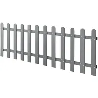 [neu.holz] Gartenzaun Elda WPC 200x60 cm Grau