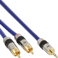InLine Audio- /Videokabel PREMIUM 2x Cinch-Stecker - 3,5mm Klinken-Stecker