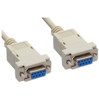 InLine Nullmodemkabel beige 2m