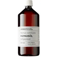 Wesentlich. Rizinusöl kaltgepresst 1000ml - 100% reines Rizinusöl -