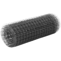 VidaXL Drahtzaun Stahl mit PVC-Beschichtung 10x0,5 m Grau