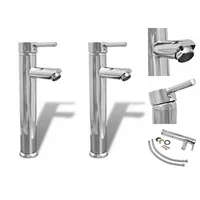VidaXL Einhandmischer 2 Stk. chrom 275925