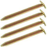 AMANKA Stahl Erdnägel T-Profil 300x25mm Heringe Harte Böden Zeltnägel