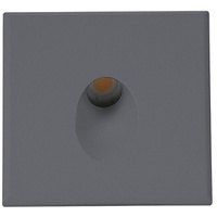 ISOLED Cover Aluminium eckig 1 schwarz für Wandeinbauleuchte Sys-Wall68