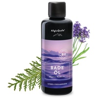AllgäuQuelle Bio Badeöl Badezusatz Nachtruhe Lavendel Zeder Mandarine (100ml).