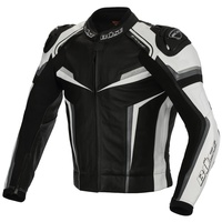 BÜSE Mille Lederjacke - Schwarz/Weiß/Grau - 52
