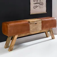 FineBuy FineBuy, Sitzbank Turnbock Klappfach, Hocker Turnhocker Garderobenbank Sitzhocker