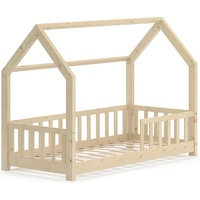 VitaliSpa Hausbett Wiki 80x160 cm, Naturholz - Naturbelassen